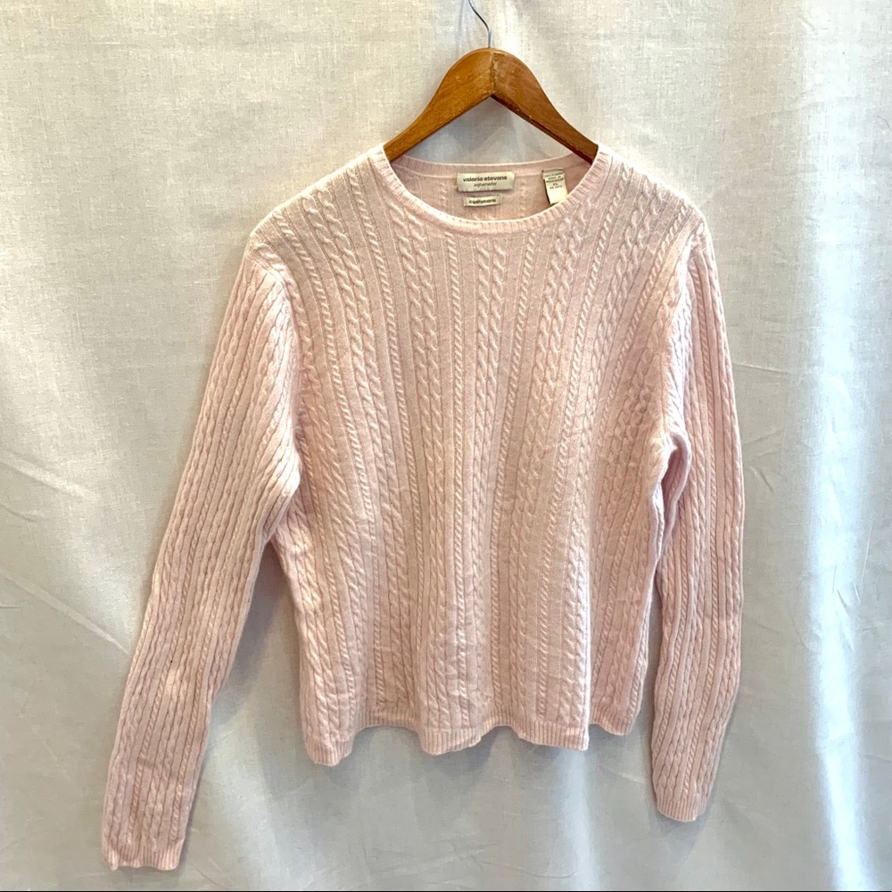 Light Pink 100% Cashmere Sweater